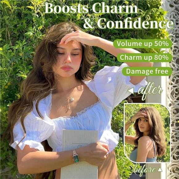 KooKaStyle Invisible Wire Hair Extensions with Transparent Wire Long Wavy - Picture 5 of 7